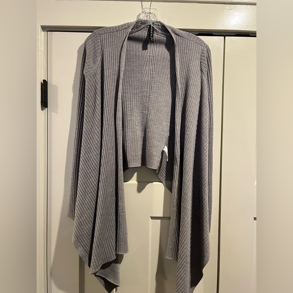 Athleta Sweaters - Athleta Gray Women's Merino Wool Open Front Sweater